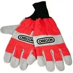 Arbeitshandschuhe Aus Leder Mit Schnittschutz Von Oregon Orange Gr. 9