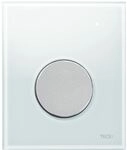 Tece - Urinalbet&auml;tigung Loop Inkl. Kartusche, Glas Wei&szlig;, Tasten Chrom Matt 9242659