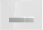 Sigma40 Bet&auml;tigungsplatte 115600si1 Glas Weiss/aluminium Geb&uuml;rstet,