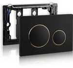 Geberit Sigma20 Bet&auml;tigungsplatte F&uuml;r 2-mengen-sp&uuml;lung: Schwarz, Gold