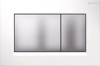 Bet&auml;tigungsplatte Sigma30, F&uuml;r 2-mengen-sp. Wei&szlig; / Mattchrom / Mattchrom