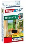 Tesa - Fliegengitter Open/close 1,3x1,5m Schwarz Klettband