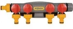 Hozelock - 2150r0000 4-wege-verteiler 12 - 15 Mm (1/2') &Oslash; Mit Regulierventil