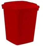Graf Mehrzweck-beh&auml;lter Eckig 90 Liter Rot