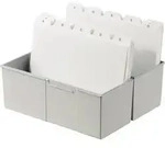 Karteikasten 22,8 X 17,1 X 10,2 Cm (b X H X T) Din A5 Quer 500 Karten Polystyrol
