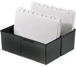 Karteikasten 22,8 X 17,1 X 10,2 Cm (b X H X T) Din A5 Quer 500 Karten Polystyrol