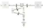 Dataflex - Monitorschwenkarm Viewgo 2 X 4kg Stahl Wei&szlig; Viewgo 2 X 4kg Stahl Wei&szlig;