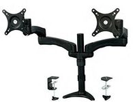 Startech.com Armdual Flachbildschirm-tischhalterung 61 Cm (24") Schwarz Tisch/bank