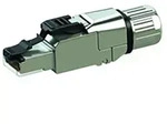 100023087 Rj45 Stecker Cat 6a Geschirmt 100023087 Stecker, Gerade Polzahl Sensoren 8