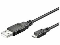 USB-Kabel Typ a - Micro b St/St 1,00m schwarz (93918) - Goobay