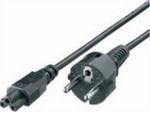 Strom Anschlusskabel [1x Cee-stecker - 1x Cee-stecker] 1.80 M Schwarz - Equip
