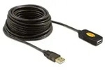 Delock Usb-kabel Usb 2.0 Usb-a Stecker, Usb-a Buchse 10.00 M Schwarz 82446