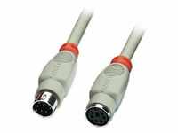 Lindy - PS/2 cable, 3m PS/2-Kabel Grau