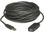 Manhattan Usb-kabel Usb 2.0 Usb-a Stecker, Usb-a Buchse 10.00 M Schwarz 150248