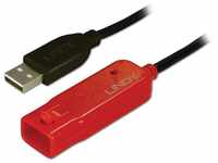 Lindy - USB-Kabel usb 2.0 usb-a Stecker, usb-a Buchse 8.00 m Schwarz 42780