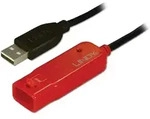 Usb-kabel Usb 2.0 Usb-a Stecker, Usb-a Buchse 8.00 M Schwarz 42780 - Lindy