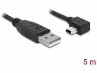 USB-Kabel usb 2.0 usb-a Stecker, USB-Mini-B Stecker 5.00 m Schwarz 82684 - Delock