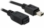 Delock Usb Verl. Usb2.0 Mini B - Usb Mini B St/bu 1,00m (82667)