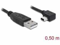 Delock - USB-Kabel usb 2.0 usb-a Stecker, USB-Mini-B Stecker 0.50 m Schwarz 82680