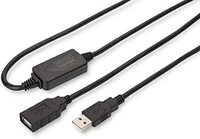 Usb-kabel Usb 2.0 Usb-a Buchse, Usb-a Stecker 15.00 M Schwarz Mit Usb, Mit