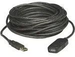 Manhattan - Usb-kabel Usb 2.0 Usb-a Stecker, Usb-a Buchse 20.00 M Schwarz 150958