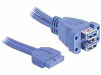 Delock - USB-Kabel usb 3.2 Gen1 (usb 3.0 / usb 3.1 Gen1) Pfostenstecker 19pol., usb-a