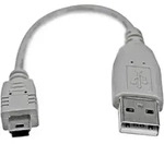 Startech St Usb2habm6in - Usb 2.0 Kabel, A Stecker Auf Mini B Stecker, 15 Cm