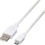 Value Usb-kabel Usb 2.0 Usb-a Stecker, Usb-micro-b Stecker 3.00 M Wei&szlig; Geschirmt