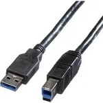 Roline Usb-kabel Usb 3.2 Gen1 Usb-a Stecker, Usb-b Stecker 1.80 M Schwarz...