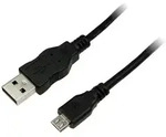 Logilink - Usb-kabel Usb 2.0 Usb-a Stecker, Usb-micro-b Stecker 1.00 M Schwarz