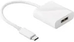 Usb-cTM-auf-displayportTM-adapter, Usb-cTM-stecker DisplayportTM-buchse. Farbversion