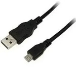 Logilink Cu0059 - Usb 2.0 Kabel, Am Zu Micro Bm, 3 M, Schwarz