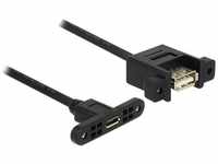 Delock - USB-Kabel usb 2.0 USB-Micro-B Buchse, usb-a Buchse 0.25 m Schwarz 85109