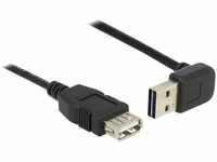 Delock - USB-Kabel usb 2.0 usb-a Stecker, usb-a Buchse 1.00 m Schwarz beidseitig