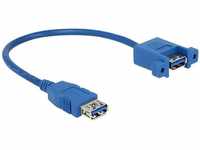 USB-Kabel usb 3.2 Gen1 (usb 3.0 / usb 3.1 Gen1) usb-a Buchse, usb-a Buchse 0.25...