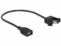 Delock - USB-Kabel usb 2.0 usb-a Buchse, usb-a Buchse 0.25 m Schwarz 85105