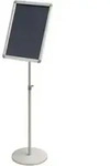 Nobo - Infodisplay &reg; Premium Plus 30 X 90 X 30 Cm (b X H X T) Din A3 Silber