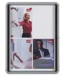 Nobo Vitrine Dokument A4 Silber Aluminium B&uuml;rom&ouml;bel