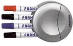 Tafelschreiberhalter Inkl. Tafelwischer Kunststoff Silber