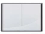 Nobo Premium Plus Vitrine Wei&szlig; Aluminium Glas B&uuml;ro
