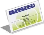 Tischnamensschild 100 X 52 Mm (b X H) Acryl Transparent 10 St./pack.