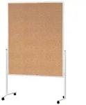 Magnetoplan&reg; Moderationswand Einteilig Naturkork-wei&szlig; Besprechungswand