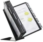 Durable Tischsichttafelsys Variotable10 Sichttafeln Schwarz