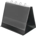 Veloflex - Tischflipchart Din A3 Quer 4 Ringe Rundmechanik Pvc-folie Kartonverst&auml;rkt