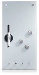 Glastafel Memo F&uuml;r Notizen + 3 Magnete Und 4 Haken, 40x20 Cm, Zeller