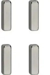 Maul - Neodym Magnet (b X H X T) 15 X 4 X 4 Mm Rechteckig, Stab Silber 4 St. 6169096