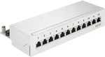 Goobay - Cat 5e Mini/desktop Patch Panel, 12 Port, (1 He), Stp Geschirmt, Grau.
