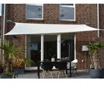 Vierecksonnensegel 300 X 400 Cm - Polyester - Farbe Hell Elfenbein