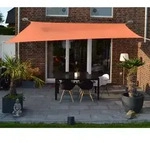Vierecksonnensegel 300 X 400 Cm - Polyester - Farbe Terracotta
