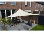 Dreiecksonnensegel 360 Cm - Polyester - Farbe Hell Elfenbein